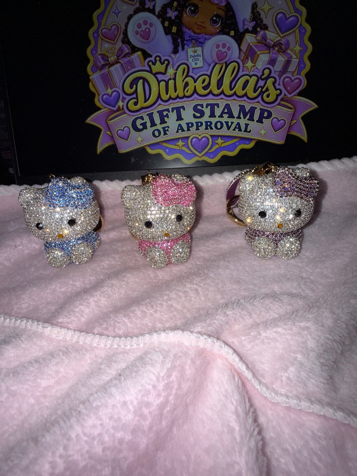 Blingy Hello Kitty Rhinestone Bag Charms – Dubzie’s Treasure Co